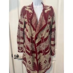 LUCKY BRAND Women's Southwestern Patterned Cardigan